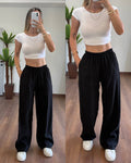 Women Wide Leg Linen Pants - Buy 2 Get 1