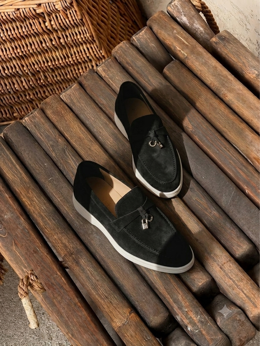 Women Summer Suede Loafers. ( Free Delivery in UAE )