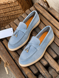 Women Summer Suede Loafers. ( Free Delivery in UAE )