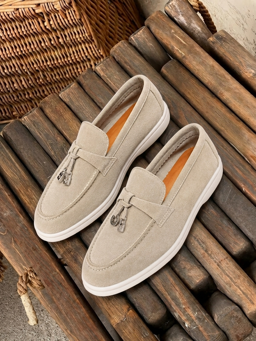 Women Summer Suede Loafers. ( Free Delivery in UAE )