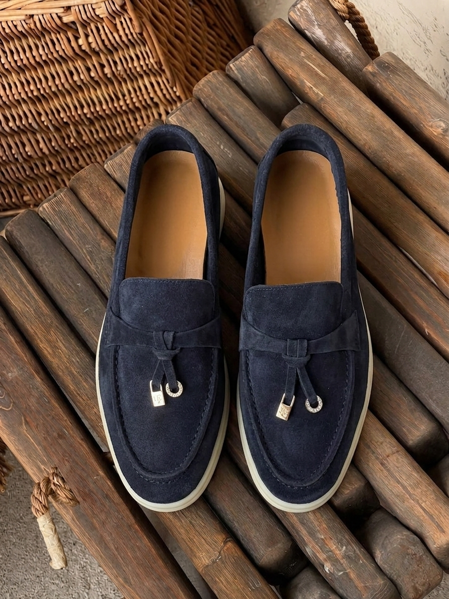 Women Summer Suede Loafers. ( Free Delivery in UAE )