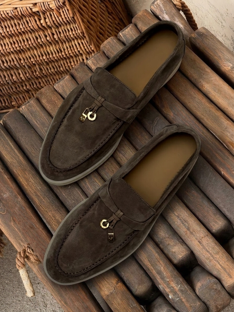 Women Summer Suede Loafers. ( Free Delivery in UAE )